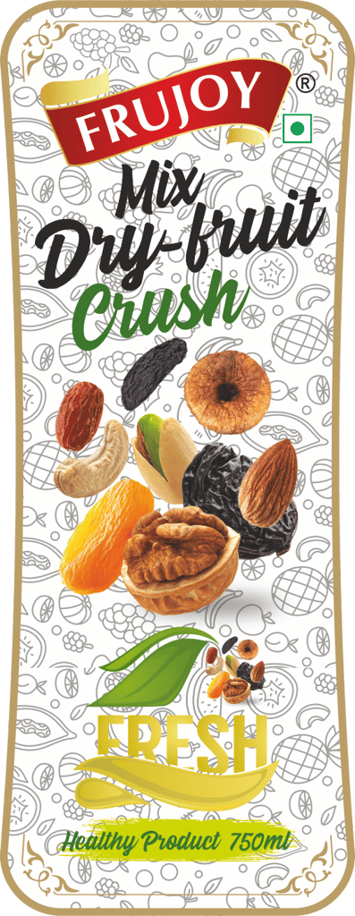 Frujoy Mix Dry Fruit Crush 750ml | For Fruit Mocktail | Cocktail | Cake | Baking Essentials | Juices | Beverages