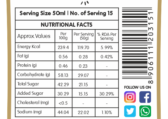 Frujoy Kaju Crush 750ml | For Fruit Mocktail | Cocktail | Cake | Baking Essentials | Juices | Beverages