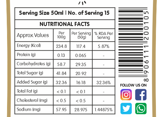 Frujoy Litchi Crush 750ml | For Fruit Mocktail | Cocktail | Cake | Baking Essentials | Juices | Beverages