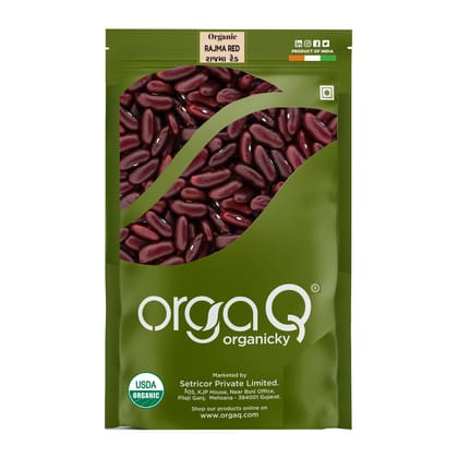 OrgaQ Organicky Organic Rajma Red Beans