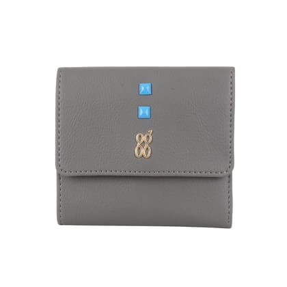 RIZ WALLETS 3 FOLD S DARK GREY
