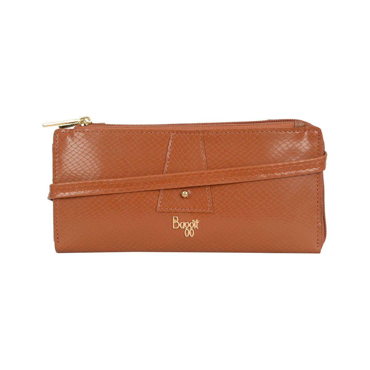 MANAT WALLETS ZIPAROUND XL AMBER BROWN