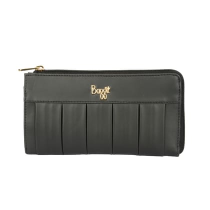GALAC WALLETS ZIPAROUND L BLACK