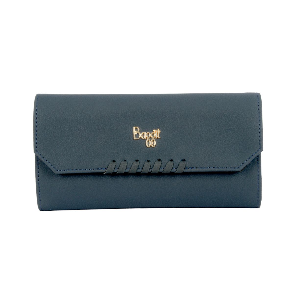 AGNES T WALLETS 3 FOLD L BLUE