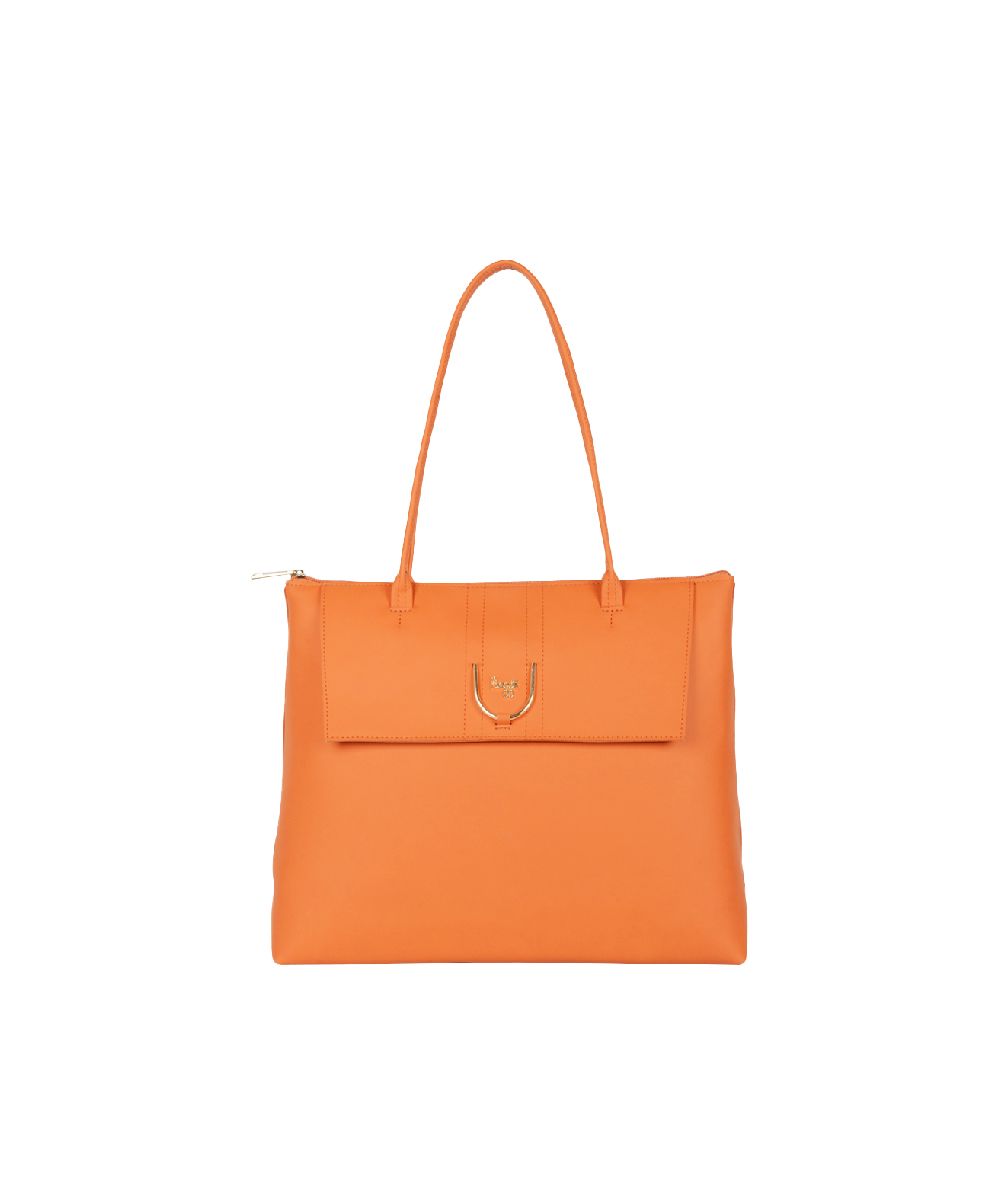 L CALCUTTA SCAN 5 SH ORANGE TOTE