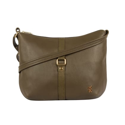 LXE BUTTON ME E ASHLYN MILITARY GREEN HOBO