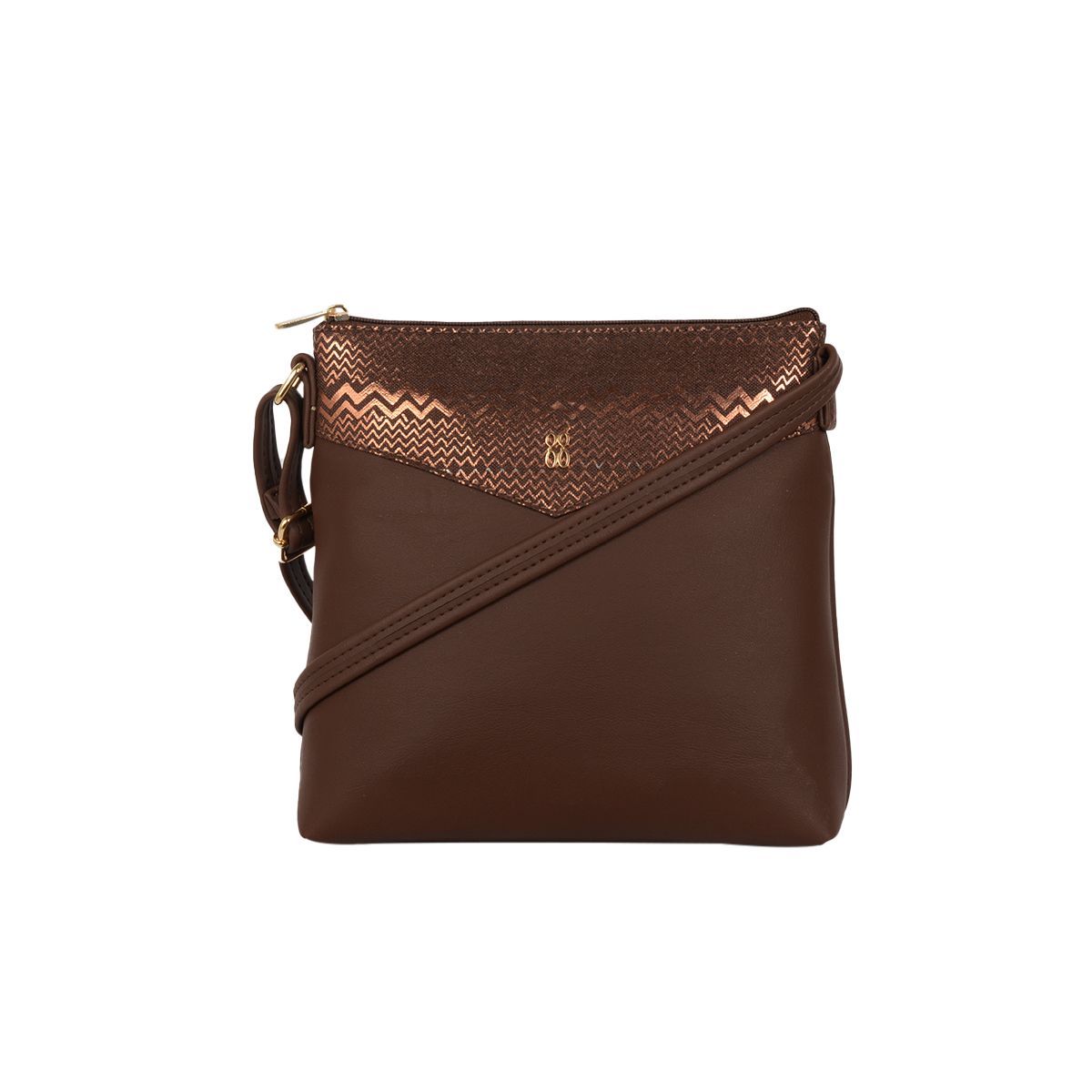 LXE ZELLA E ZIBA BROWN SATCHEL