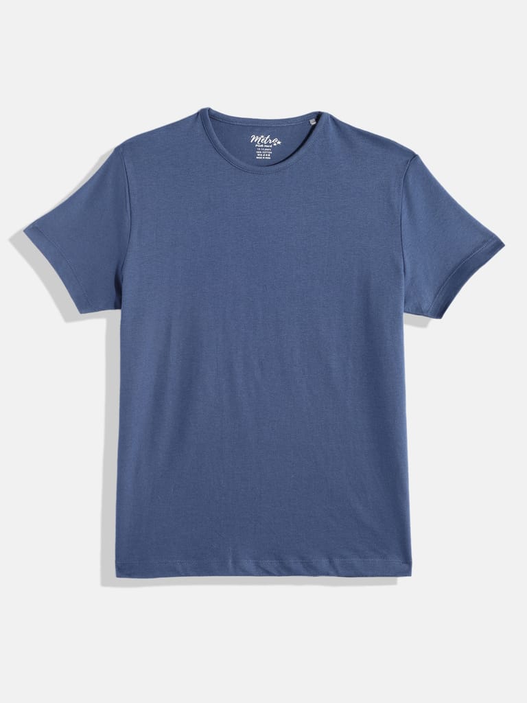 Boys Solid Round Neck T-shirt