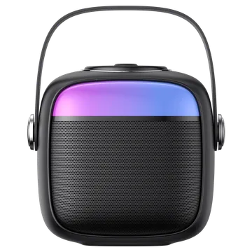 Croma 5W Portable Bluetooth Speaker (Ambient LED Light, Mono Channel, Black)