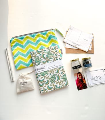 Sustainable Thoughtful Hamper by Ekatra - Green floral