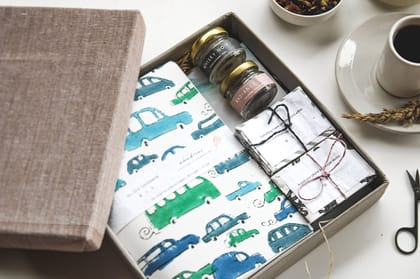 Self care box - Blue Car