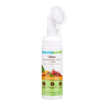 Mamaearth ubtan foaming facewash (150 ml) + face mask(100 gm) + sheet mask(25 gm) Pack of 3