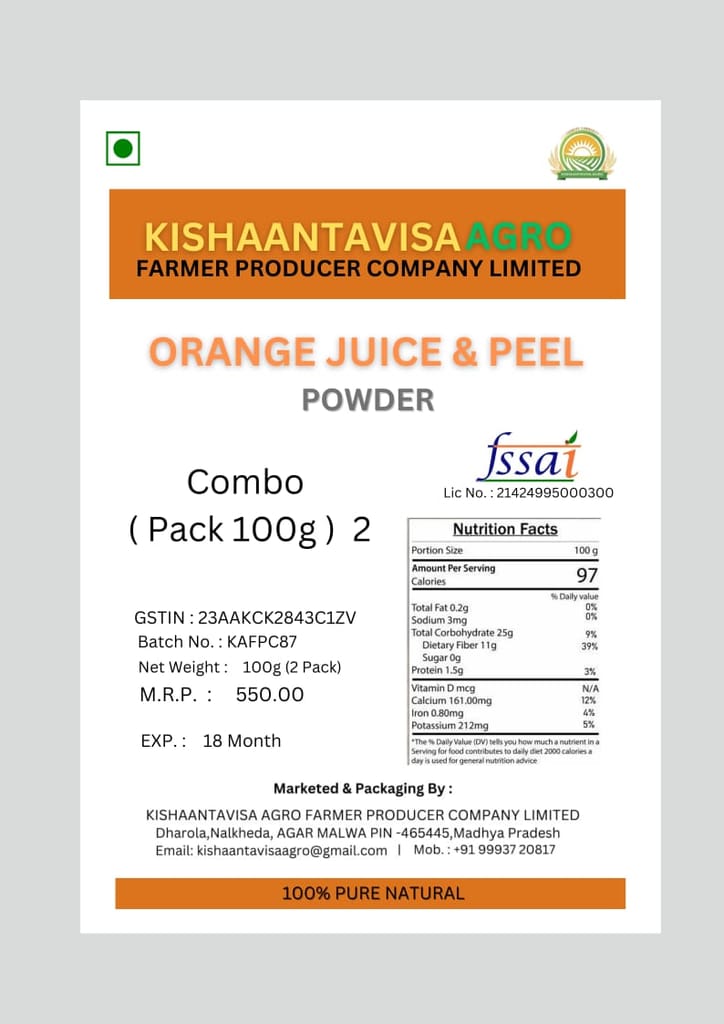 ORANGE JUICE & PEELS