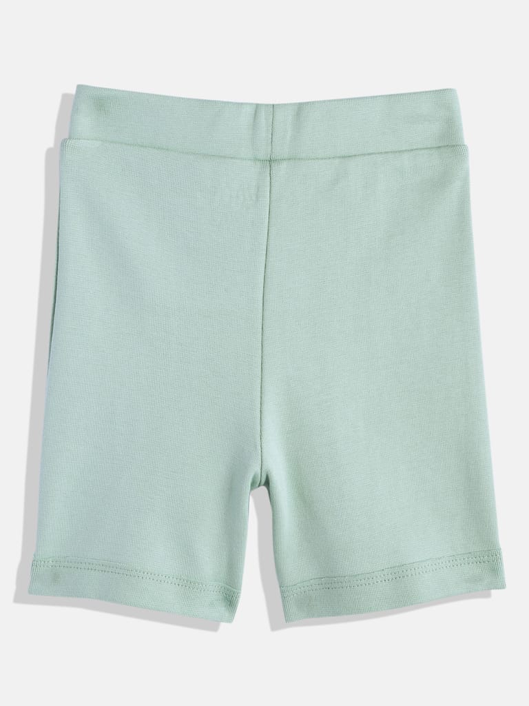 GIRLS GREEN SHORTS