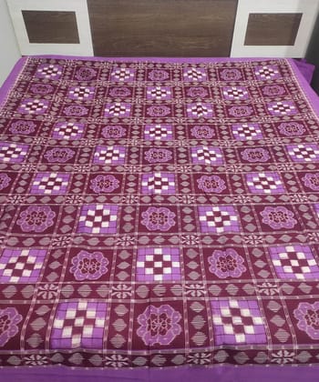 Multicolour Sambalpuri Handwoven Cotton Double Bed Sheet