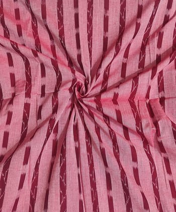 2.5m Peach Taffy Nuapatna Handwoven Single Ikat Shirting Materials SFCSHI0428