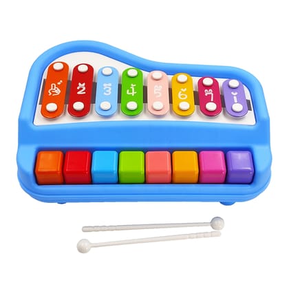 Humaira Plastic Big Xylophone Colourful Toy for Kids - 8 Metal Bars, 8 Color-Coded Keys, and Durable Construction for Developing Musical Skills and Creativity Humaira Plastic Big Xylophone Colourful Toy for Kids - 8 Metal Bars, 8 Color-Coded Keys, and Durable Construction for Developing Musical Skills and Creativity