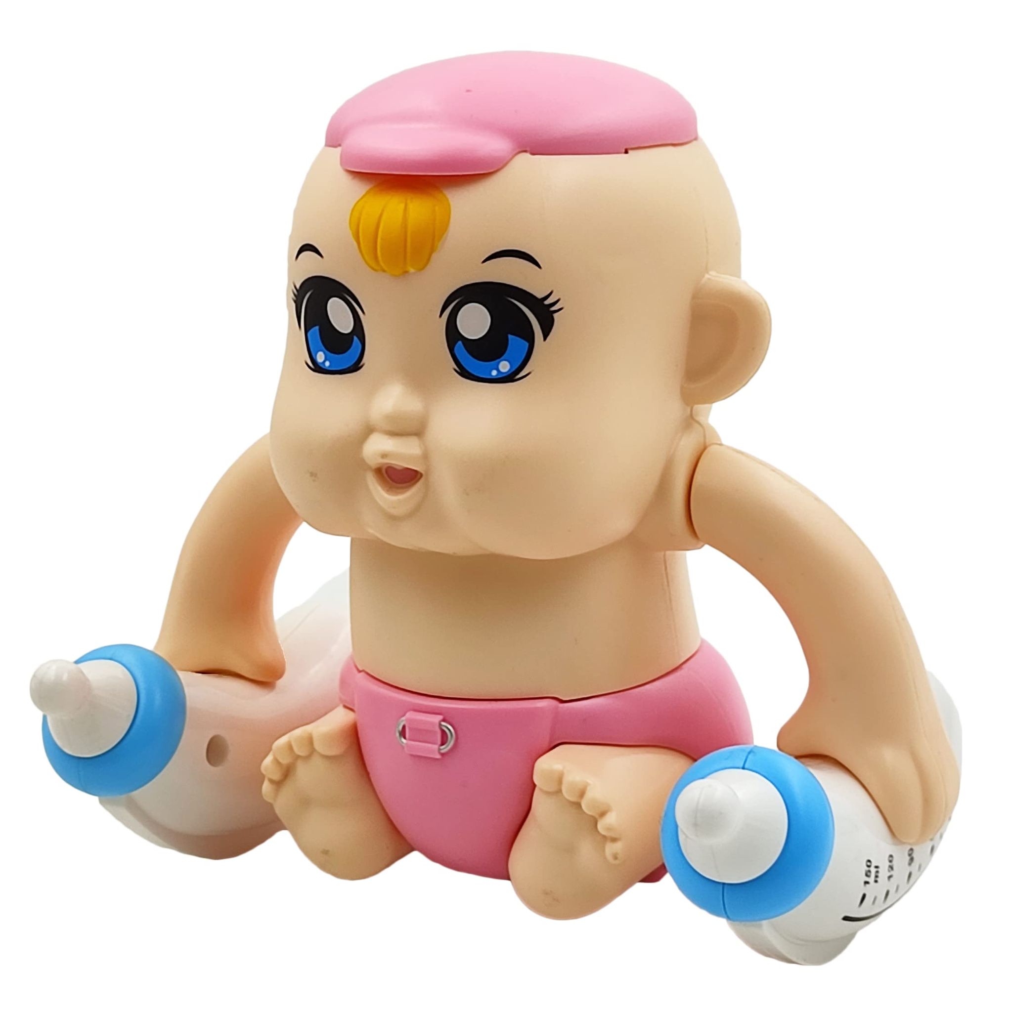 Humaira Tumbling Baby Electric Musical Battery Operated Toys with Light, Music, Rotating Arm Toy for Kids