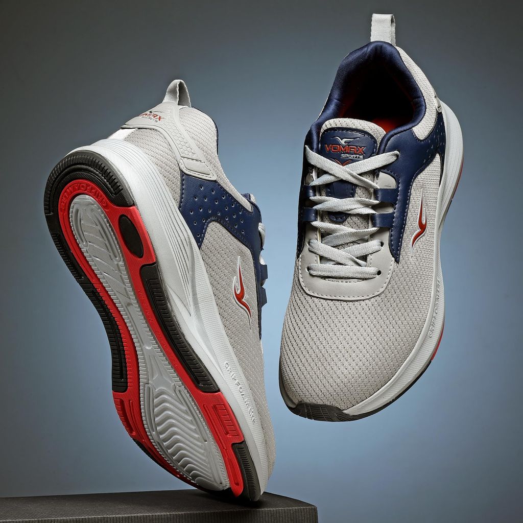 VOMAX SPORTS York-02 Men's Breathable and Lightweight Mesh Upper Walking, Road Running Shoes