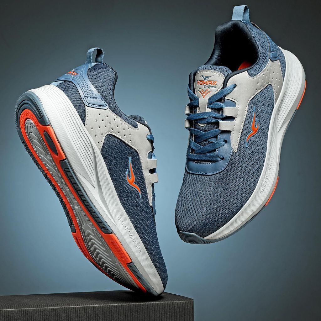 VOMAX SPORTS York-02 Men's Breathable and Lightweight Mesh Upper Walking, Road Running Shoes