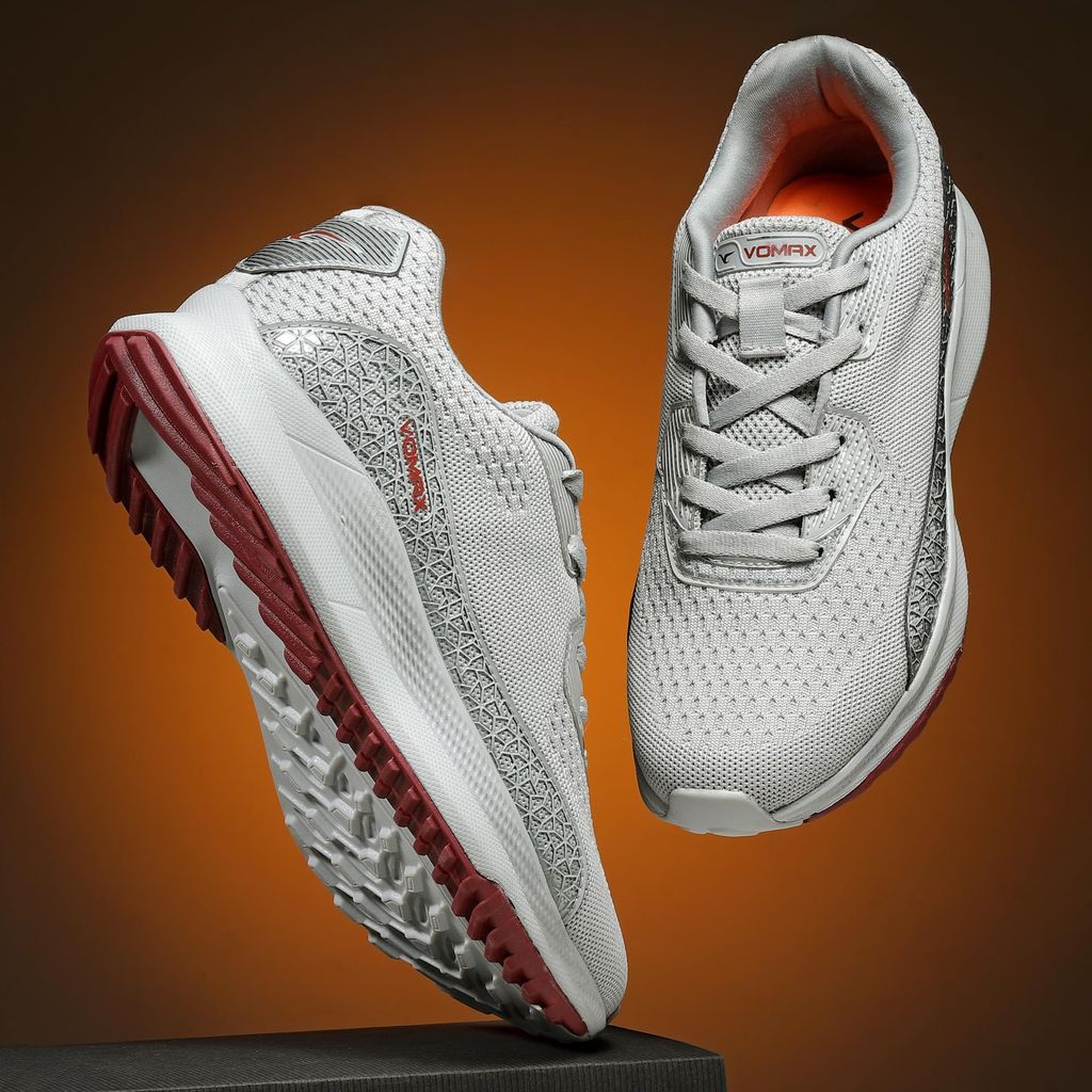 VOMAX SPORTS York-01 Men's Sport Shoes Breathable & Lightweight Flyknit Upper Lace up Walking, Road Running Shoes