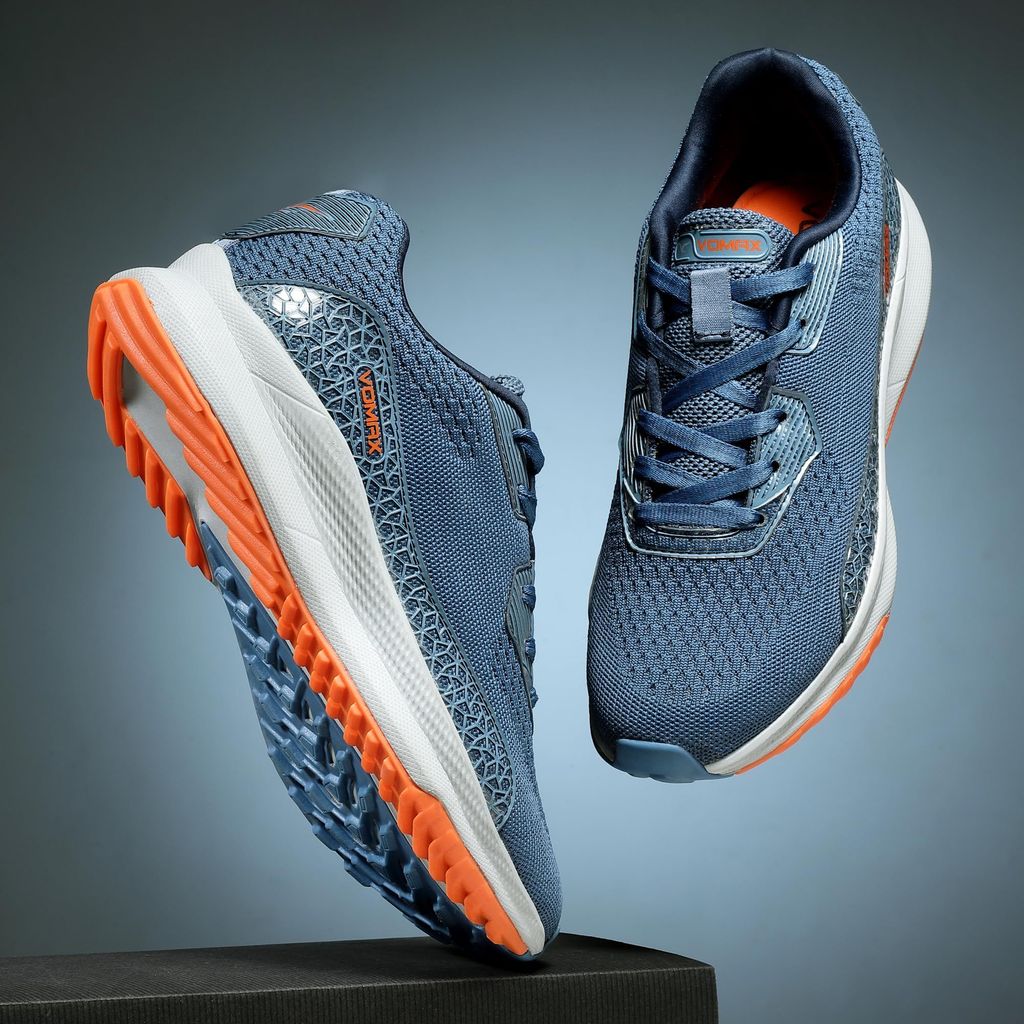 VOMAX SPORTS York-01 Men's Sport Shoes Breathable & Lightweight Flyknit Upper Lace up Walking, Road Running Shoes