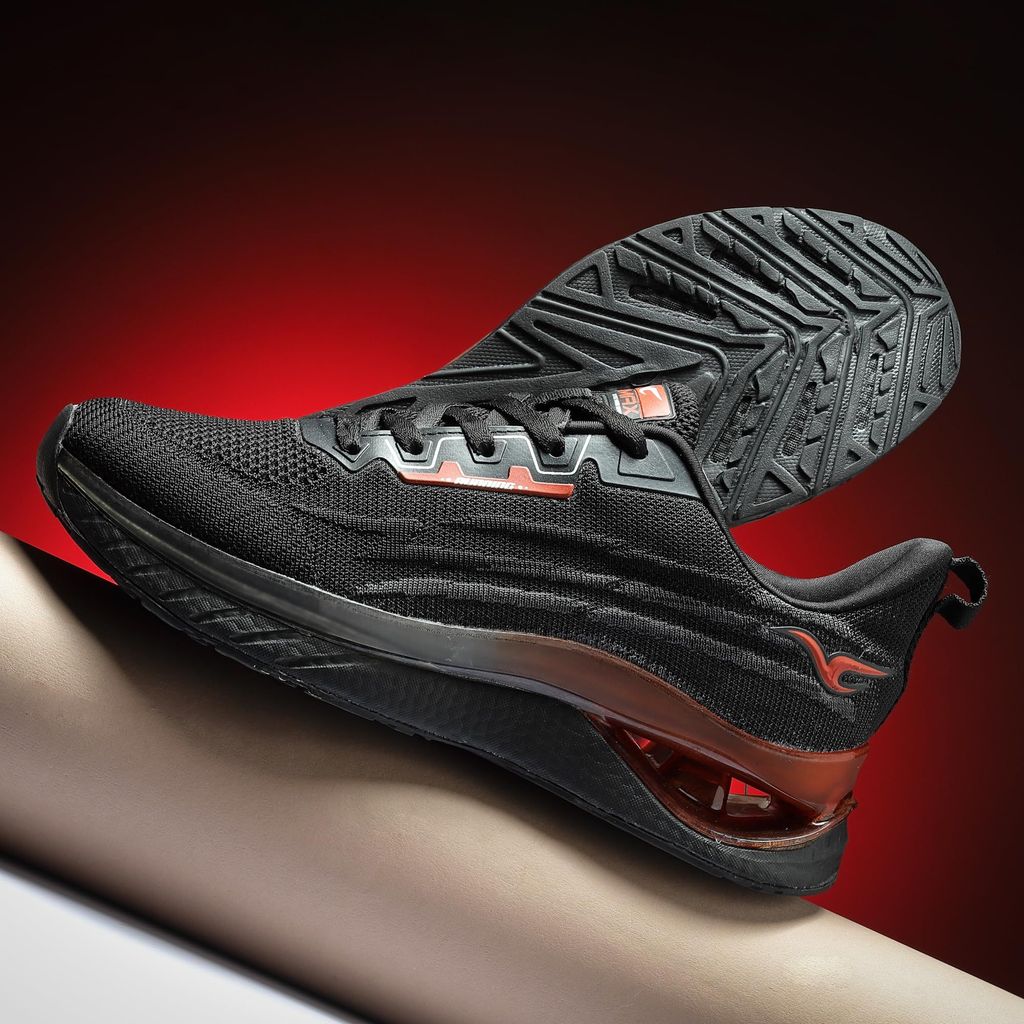 VOMAX SPORTS Stalino-03 Men's Breathable and Lightweight Flyknit Upper Walking, Road Running Shoes