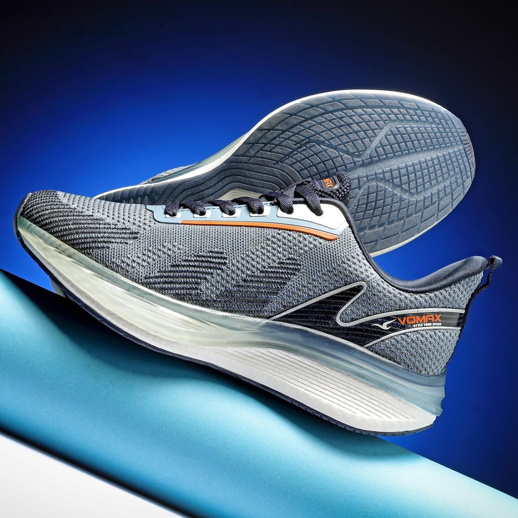 VOMAX SPORTS Stalino-02 Men's Sport Shoes Breathable & Lightweight Flyknit Upper Lace up Walking, Road Running Shoes