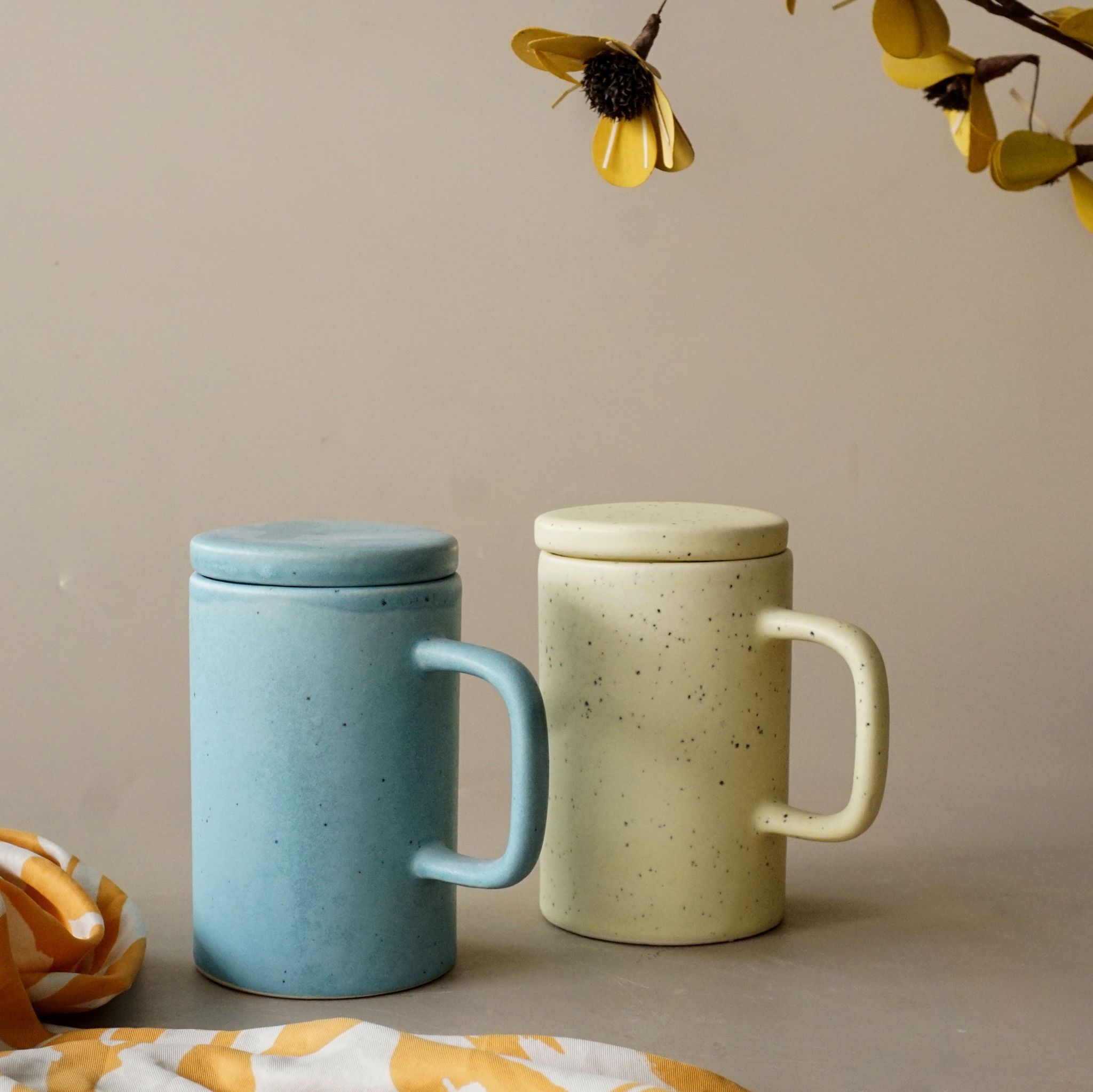 Candy Crush Mug with Lid | Set of Two