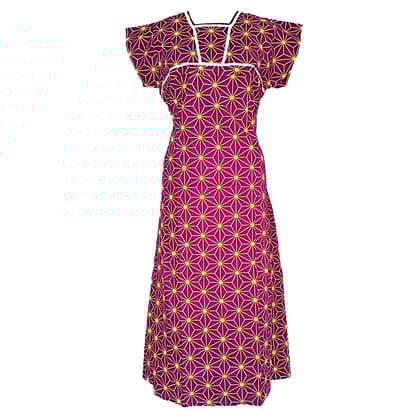 Mamta pure cotton dark colour front zip xl size mother feeding nighty