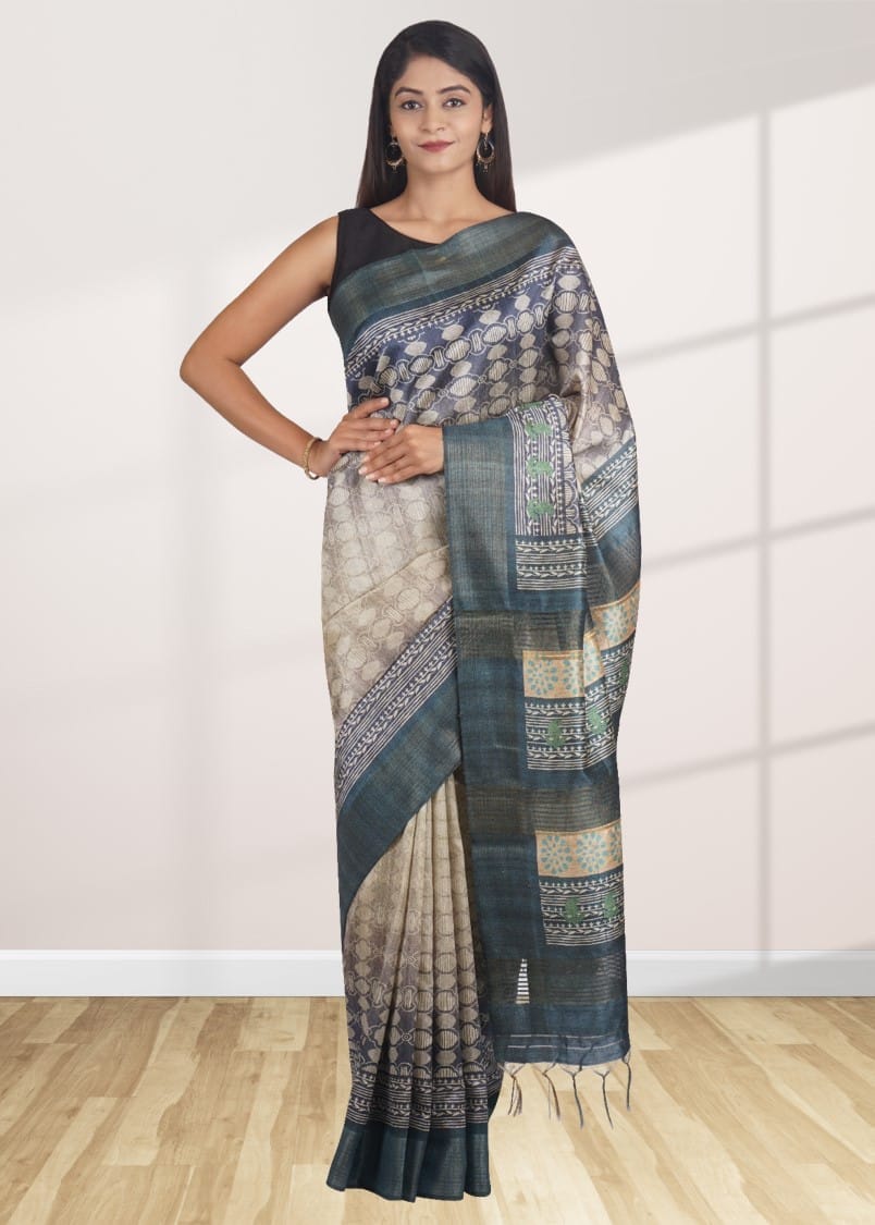 Green Khadi Silk Saree