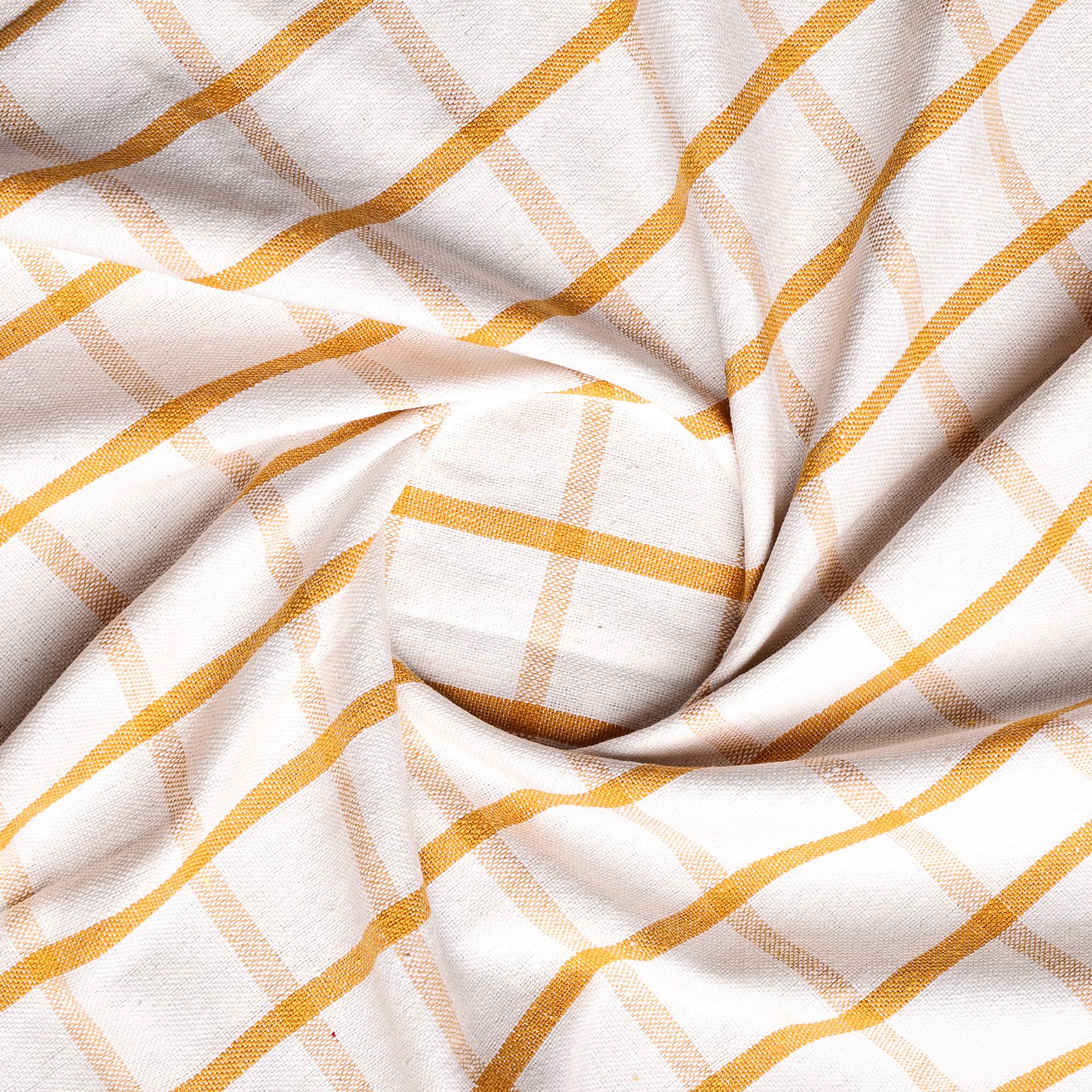 SME Handloom Cotton Bath Towels/Big Towel Comfort Bath Towel for Men and Women, Large Size Combo Pack of 2 (Blue & Orange White Stripe)