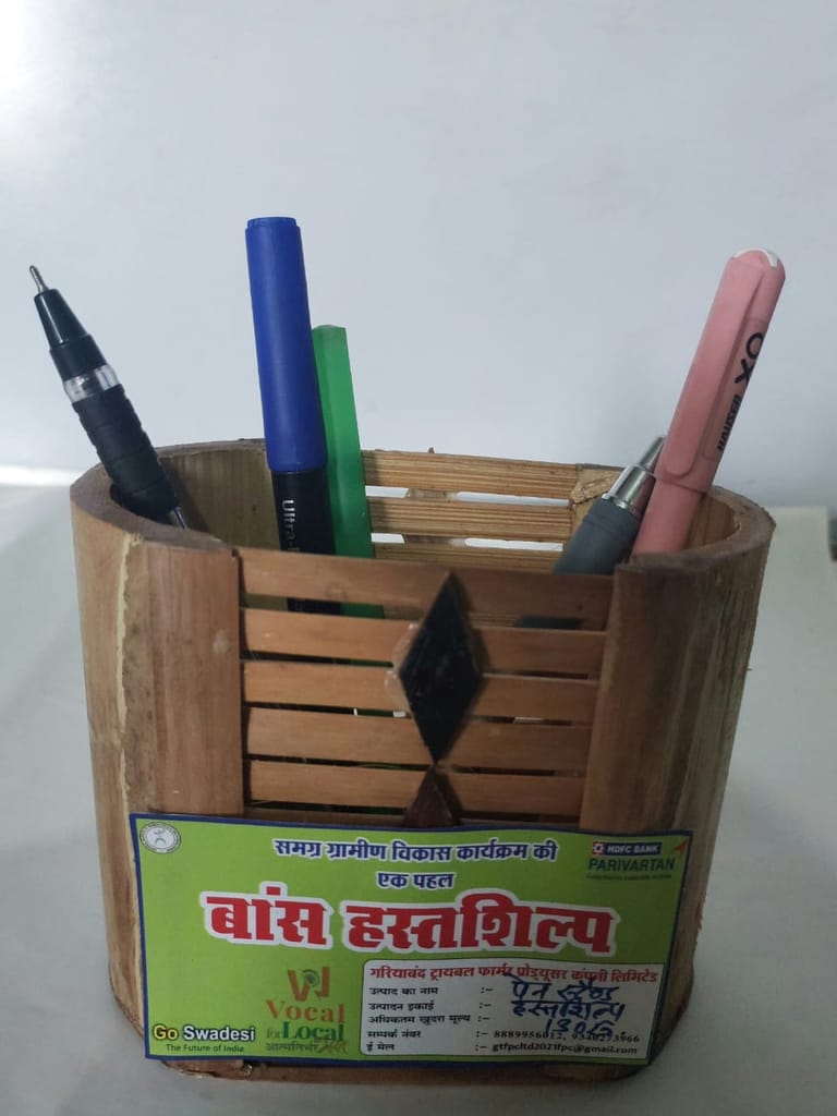 Bamboo Pen Stand - Stationery | Buy online on ZillyBuy