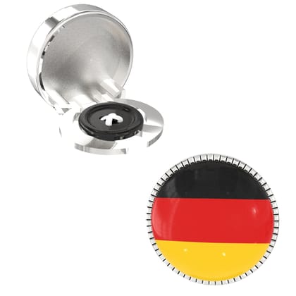 The Smart Buttons -  Shirt Button Cover Cufflinks for Men - Germany Flag Style