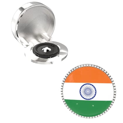 The Smart Buttons -  Shirt Button Cover Cufflinks for Men - India Flag Style