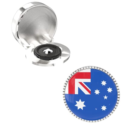 The Smart Buttons -  Shirt Button Cover Cufflinks for Men - Australia Flag Style