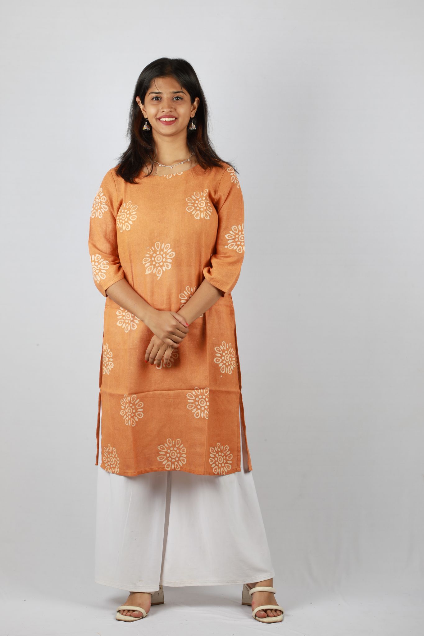 The Rashmi Shikha Brown Women Long Kurti
