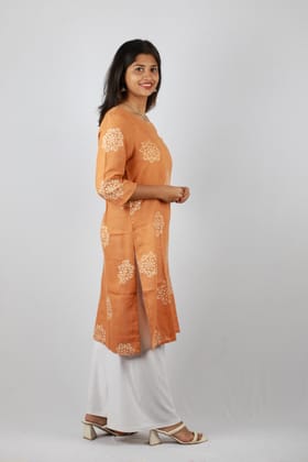 The Rashmi Shikha Brown Women Long Kurti