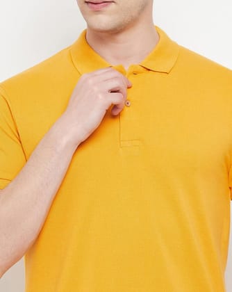 Solid Color Cotton Polo T-shirt For Men (Combo Tshirts)