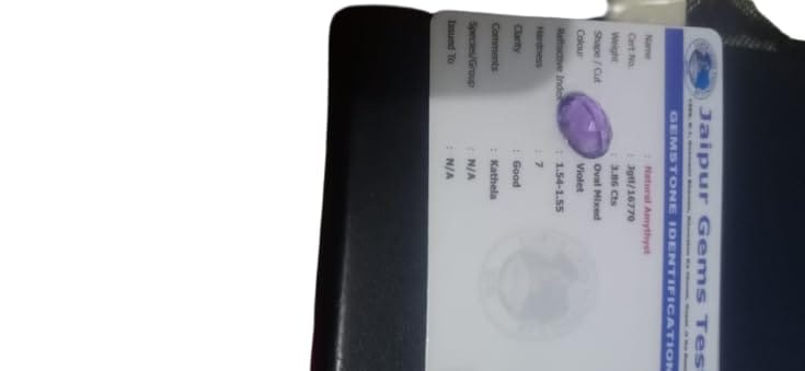 Certified Natural Amethyst Diamond Cut Gemstone Diwali/Birthday Gift For Wife, Daughter/Son Quality, and Jewelry