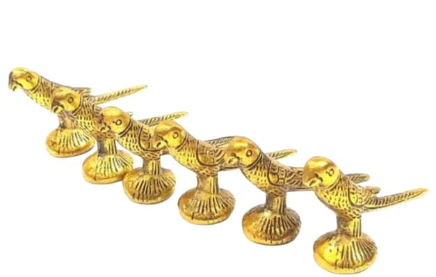 Parrot Showpiece Statue Handcrafted Metal Parrots Show Pieces Decorative Items for Home Decor Living Room