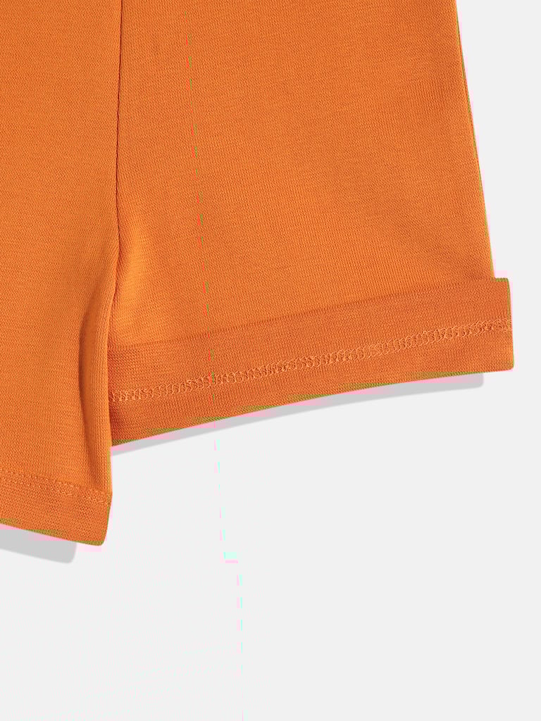 Girls Orange Shorts