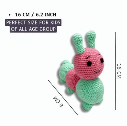 Crochet Caterpillar Handmade Soft Toy