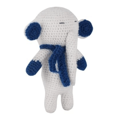 Crochet White Elephant Handmade Soft Toy