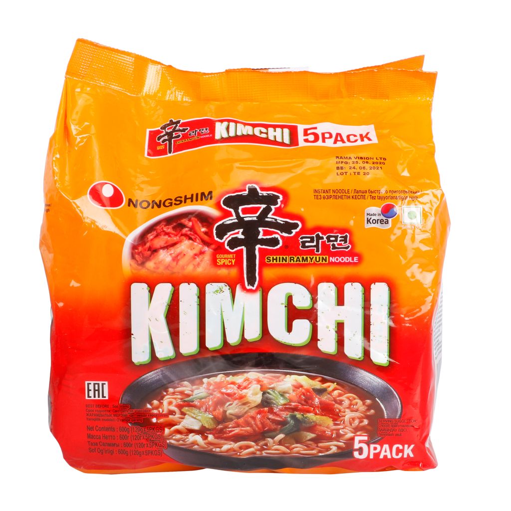 Nongshim Shin Kimchi (5 in 1) 600 gm Pouch Pack