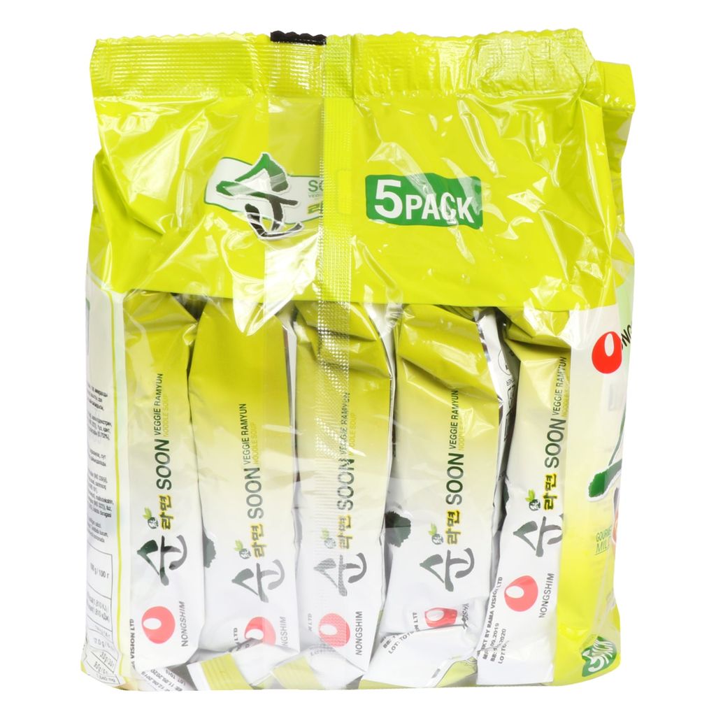 Nongshim Soon Veggie Ramyun (5 in 1) 560 gm Pouch Pack
