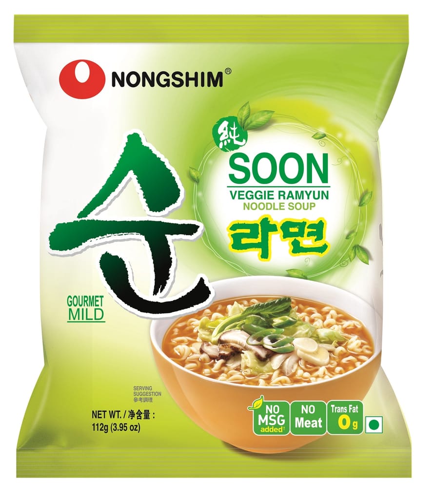 Nongshim Soon Veggie Ramyun (5 in 1) 560 gm Pouch Pack