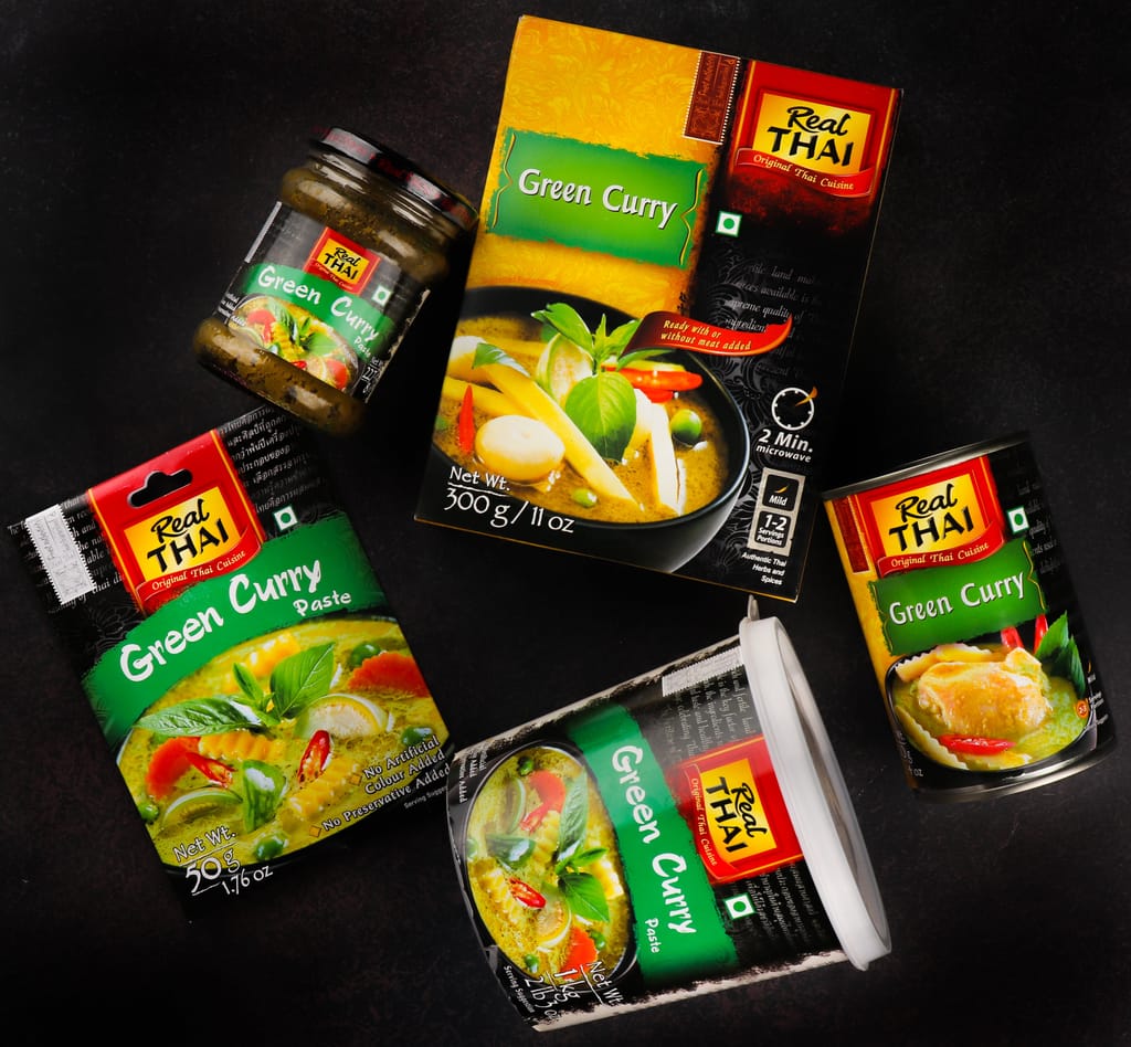 Real Thai Green Curry Paste 227 gm Glass Bottle
