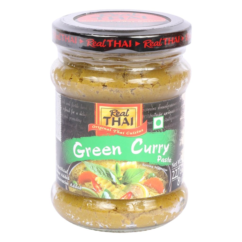 Real Thai Green Curry Paste 227 gm Glass Bottle