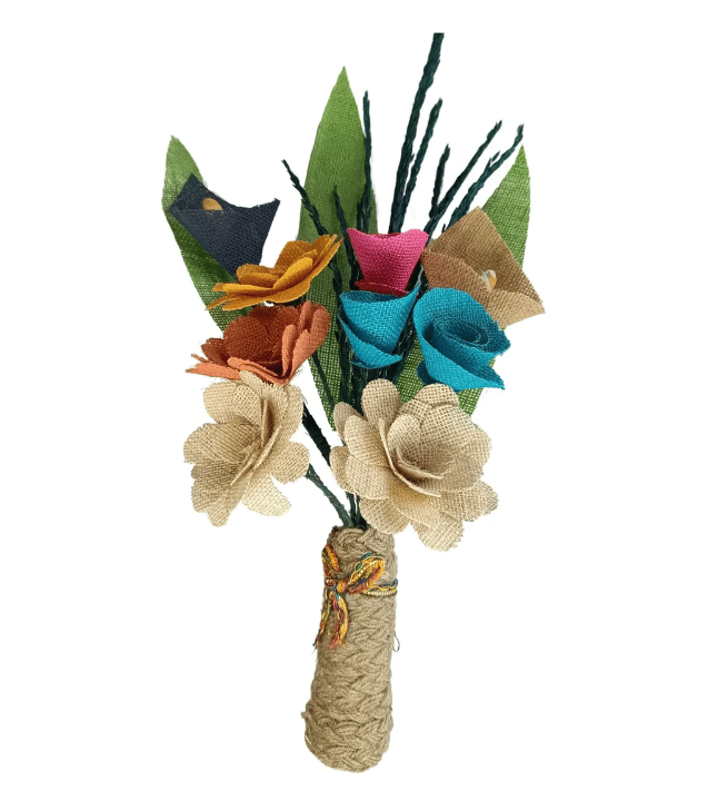 3 Patti Everlasting Jute Handle Bouquet